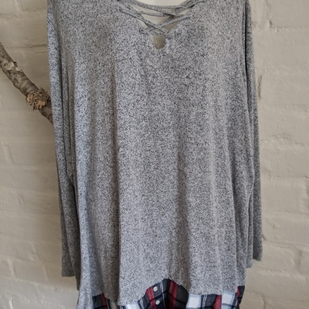 Avenue 5X 30/32 Thin Gray Sweater Flannel Spandex